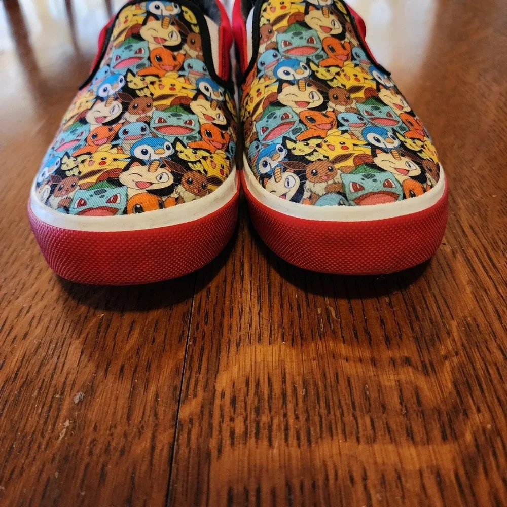 Pokemon Ground Up Slip-on Canvas Sneakers‎ Shoes Unisex Nintendo Size Youth 5